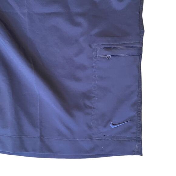 NIKE Golf Athletic Chino Shorts Mens 40x10 Blue Flat Front Stretch Performance - Picture 2 of 9